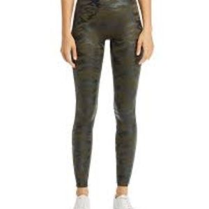 Spanx Faux Leather Camo Leggings
